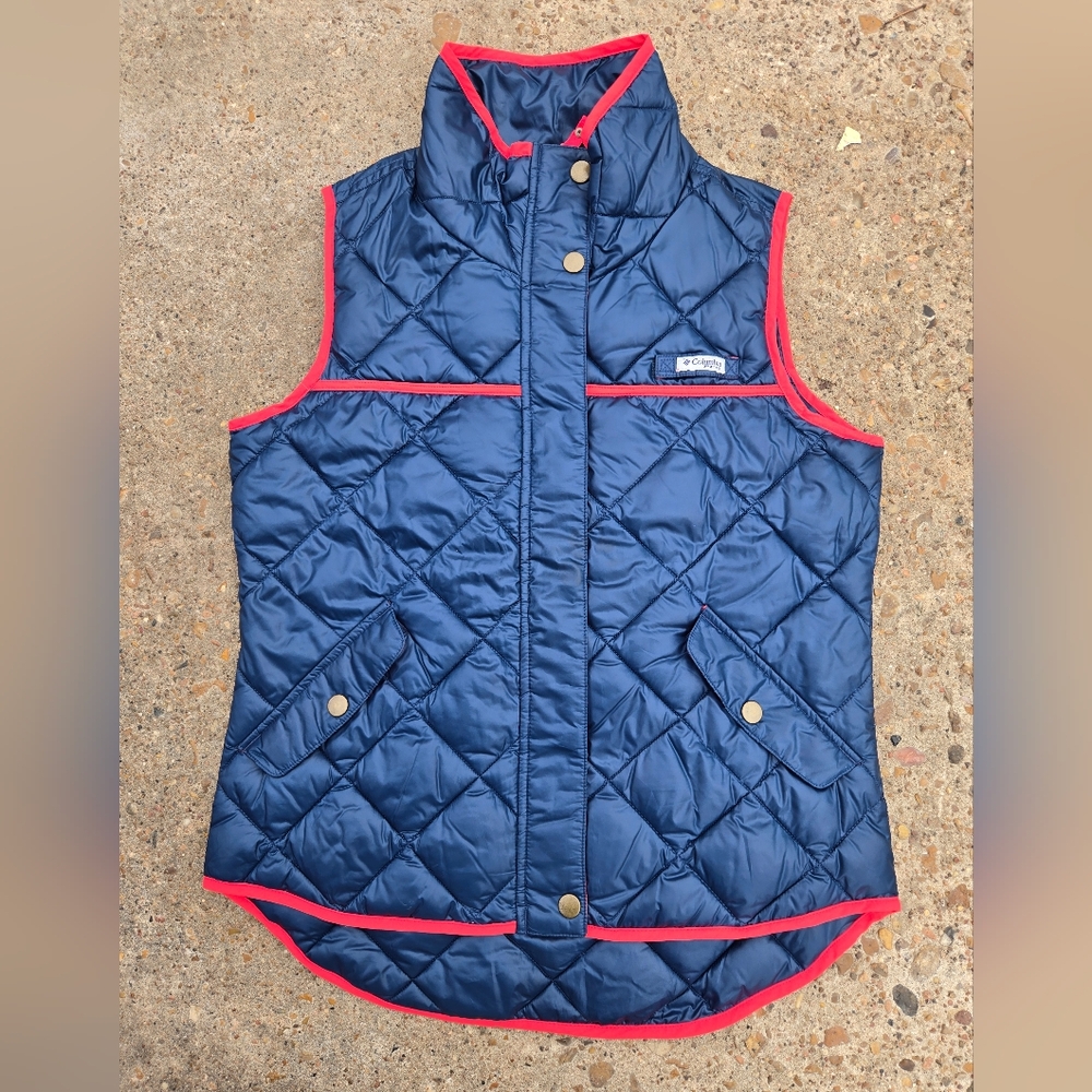 Columbia Vest Womens Medium PFG Performance Fishing Gear Harborside Diamond